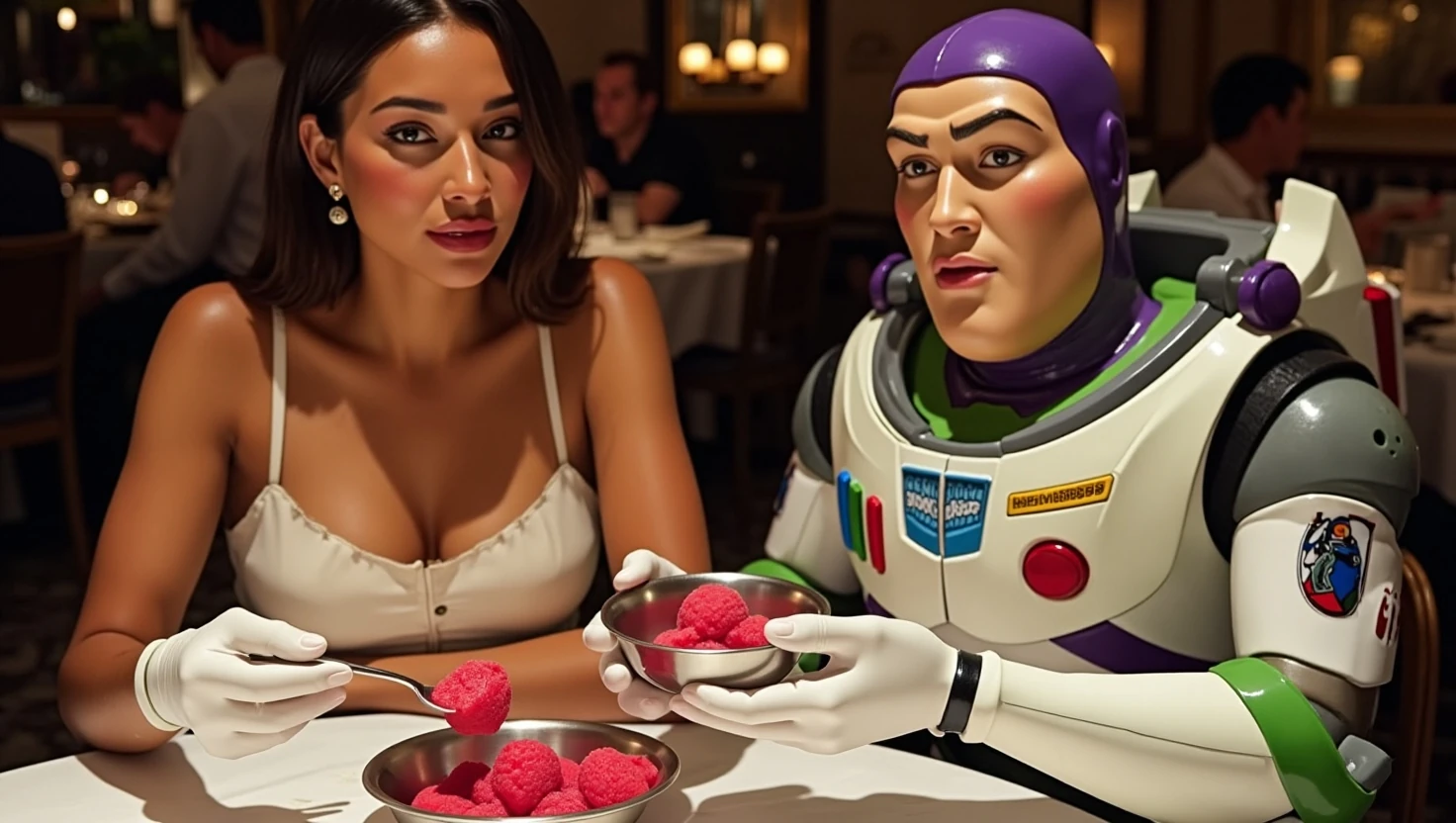Quand la 3D s’invite à votre table — Un portrait réel rencontre un personnage d’animation.